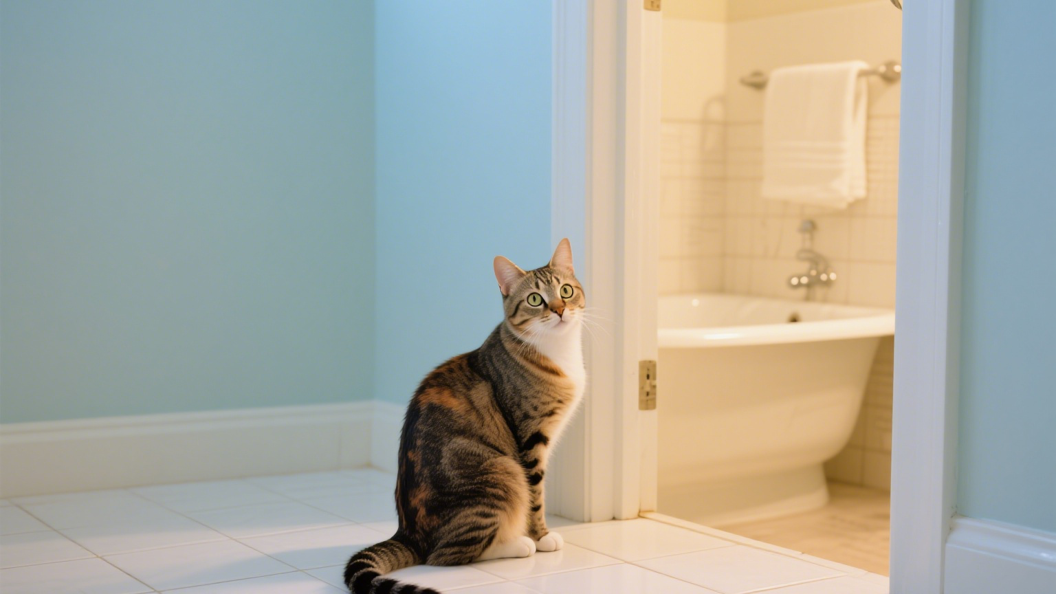 My Cat Follows Me to the Bathroom: 5 Surprising Reasons for This Quirky Habit 1 猫咪抓逗猫棒 19 edited