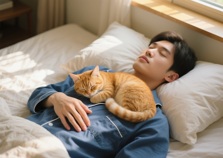 Why Does My Cat Sleep On Me? The Comfort, Trust, and Science Explained