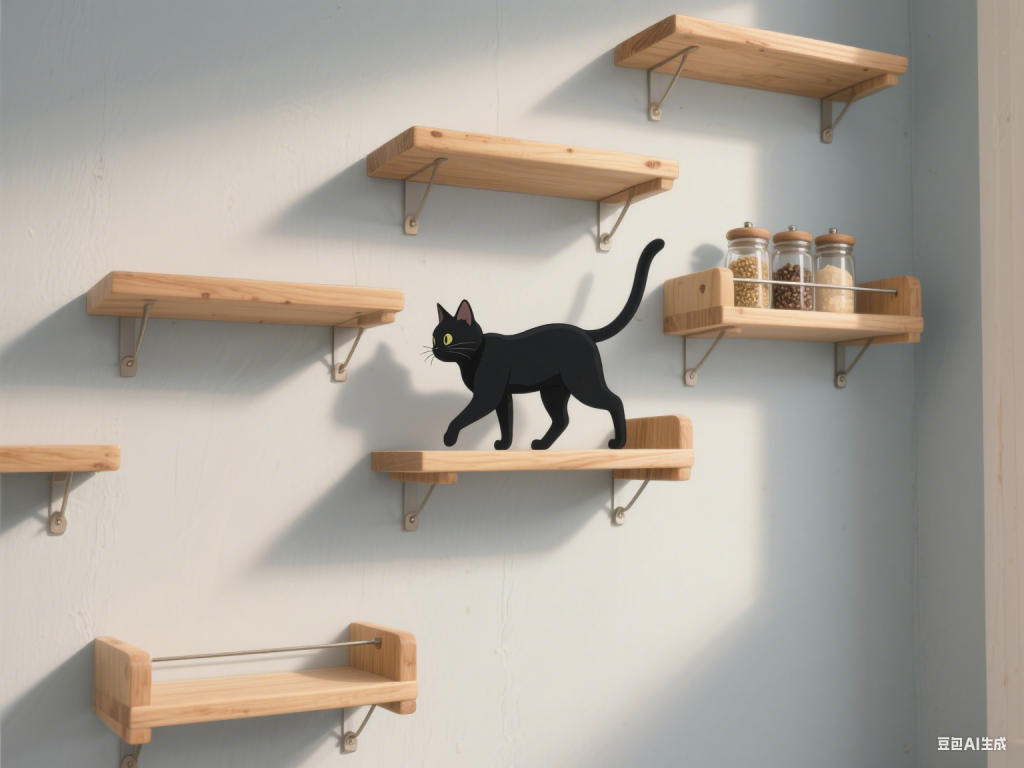 Wall Mounted Cat Shelves Using IKEA BEKVAM Spice Racks A Floor Saving IKEA Cat Hack